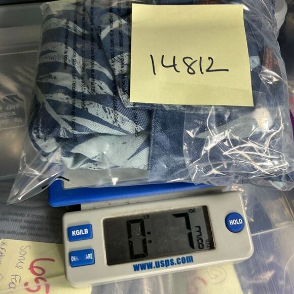 Tori Richard Mens Silk Blend Button Up Shirt Blue Leaf Print Short Sleeve Medium - Picture 10 of 10